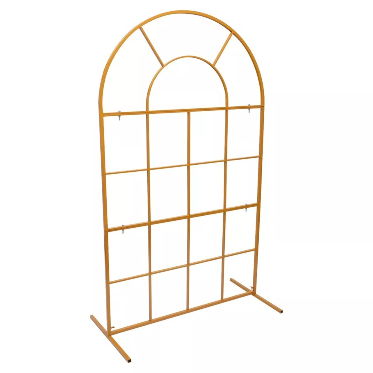 Metal Wedding Arch Backdrop Gold Flower Balloon Stand Door Frame Wall Party Prop